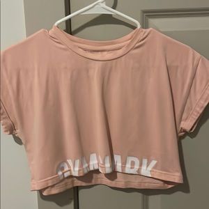 GYMSHARK FRACTION CROP TEE